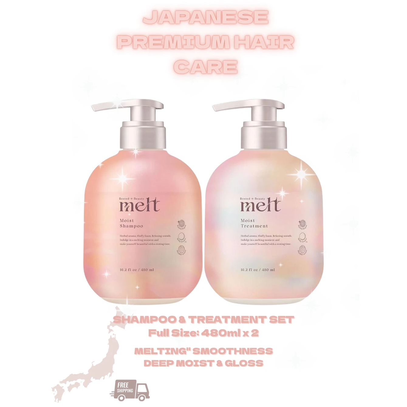 Melt - Kao - Moist Shampoo 480ml.