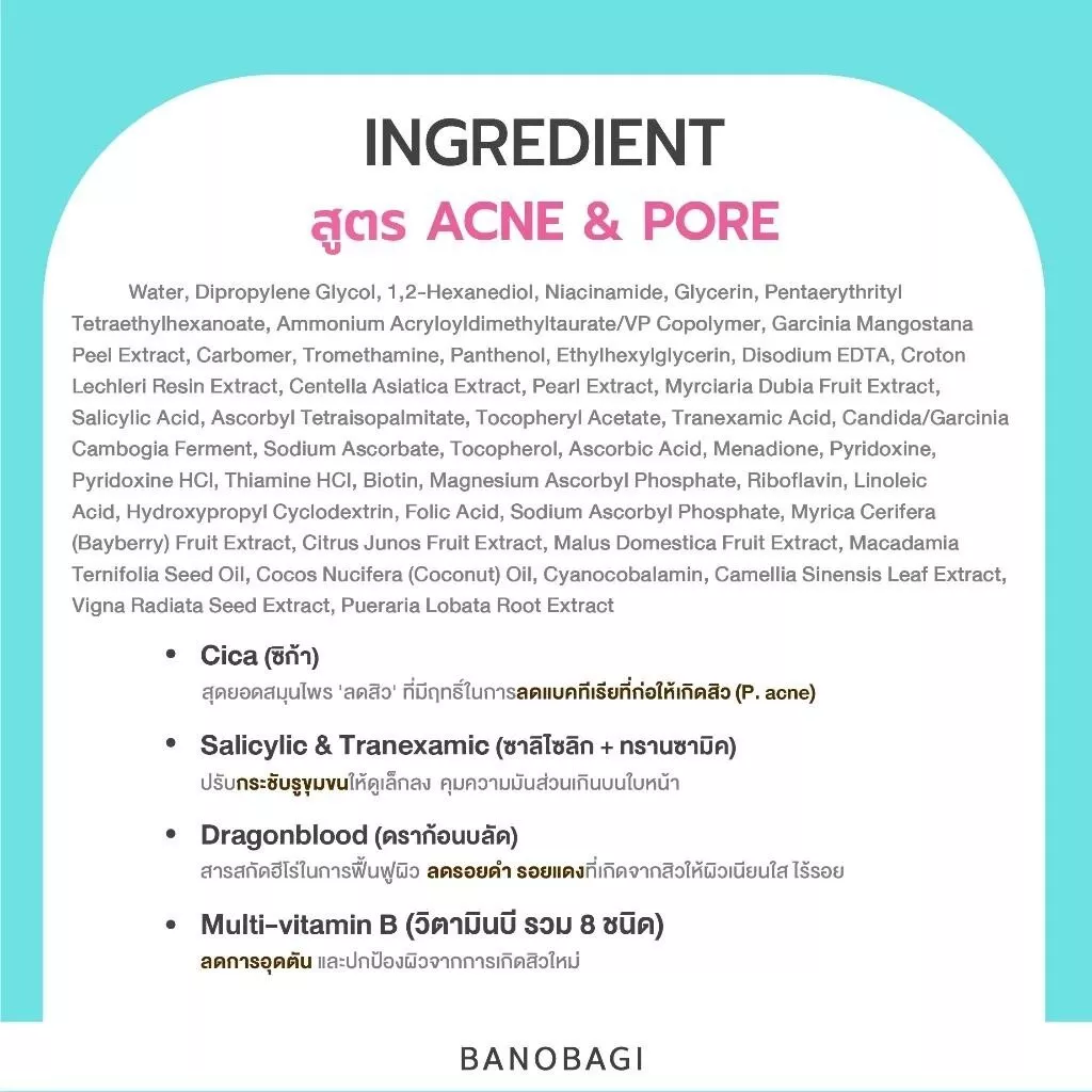 Banobagi - Acne & Pore Korean Morning Mask 15ml. (Pack of 3)
