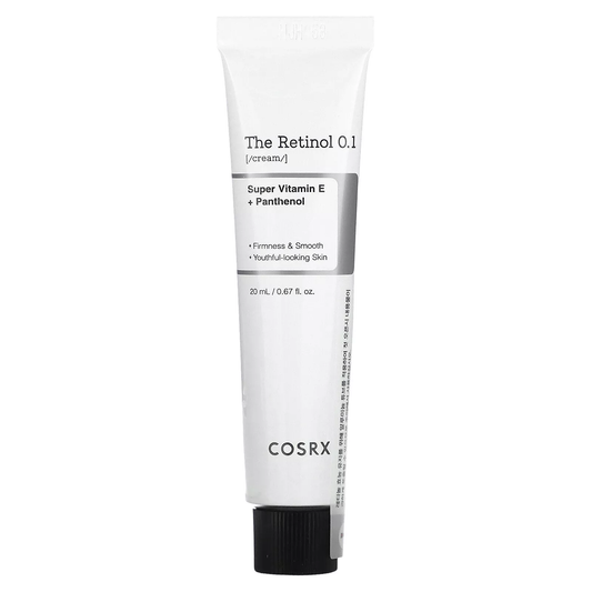COSRX - The Retinol 0.1 Cream, Super Vitamin E + Panthenol 20ml.