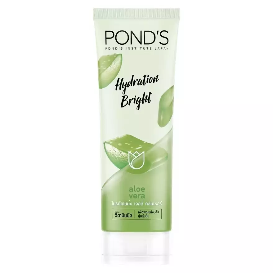 Pond's - Hydration Bright Aloe Vera Jelly Cleanser Face Wash 100g.