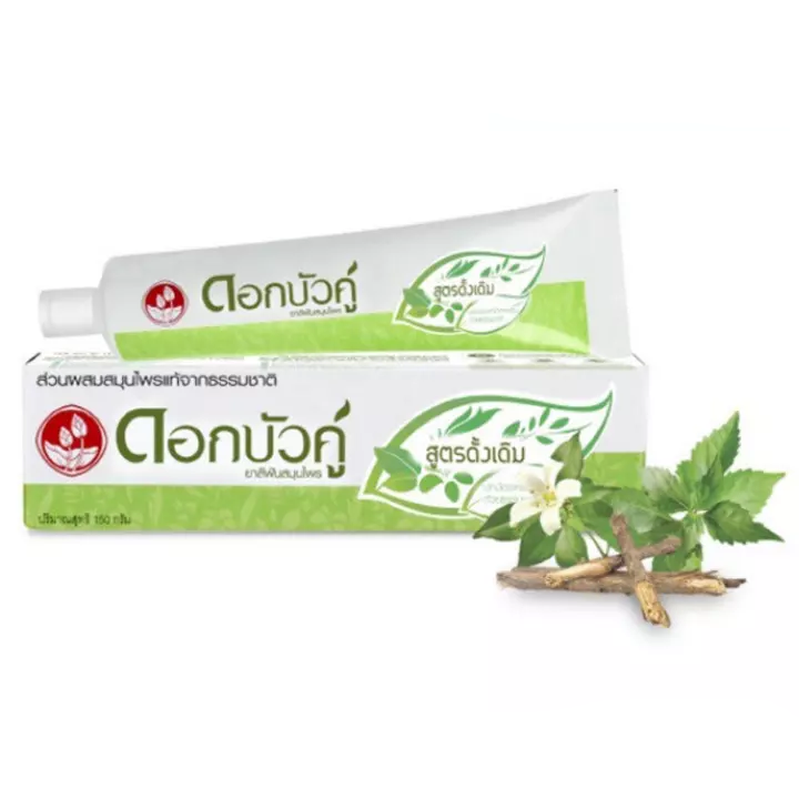 Twin Lotus - Herbal Toothpaste Original Formula 150 g. - Made in Thailand