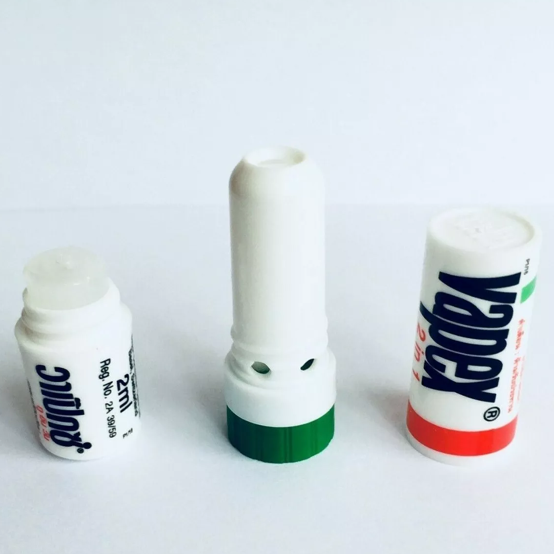 Vapex - Nasal Inhaler - Menthol Relief Congestion Dizziness Cold 2 ml (Pack of 6) - Made in Thailand