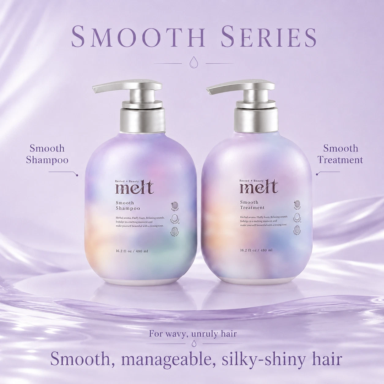 Melt - Kao - Smooth Shampoo 480ml.