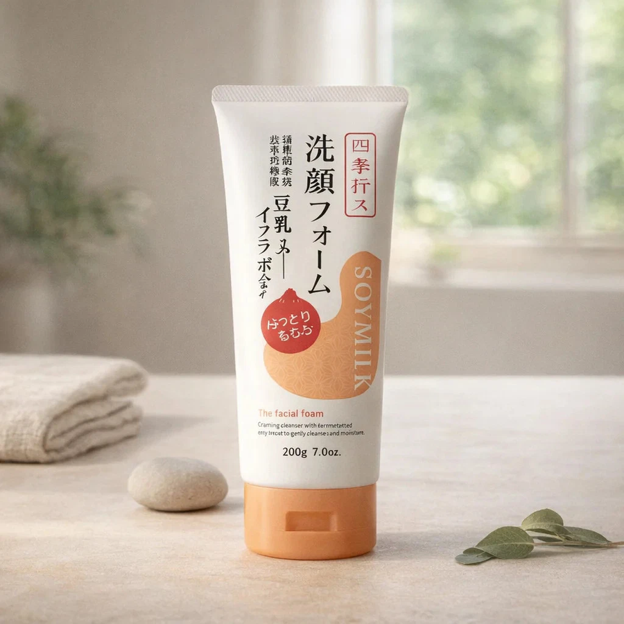 Kumano Yushi - Shiki Oriori Soy Milk Facial Foam 200g.