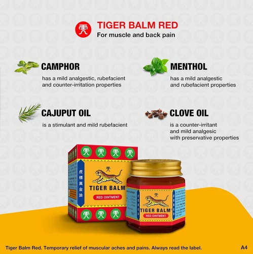 Tiger Balm - Red Ointment 30g. (Pack of 3)