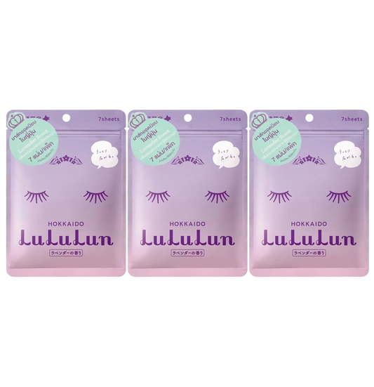 Lululun - Premium Hokkaido Lavender Face Mask (Pack of 3 x 7 sheets)