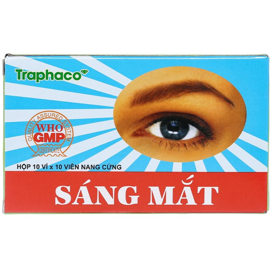 Traphaco - Sáng Mắt - Vision Improvement Supplement and Dry Eyes Relief Viên Nang Cải Thiện Thị Lực (100 Capsules)