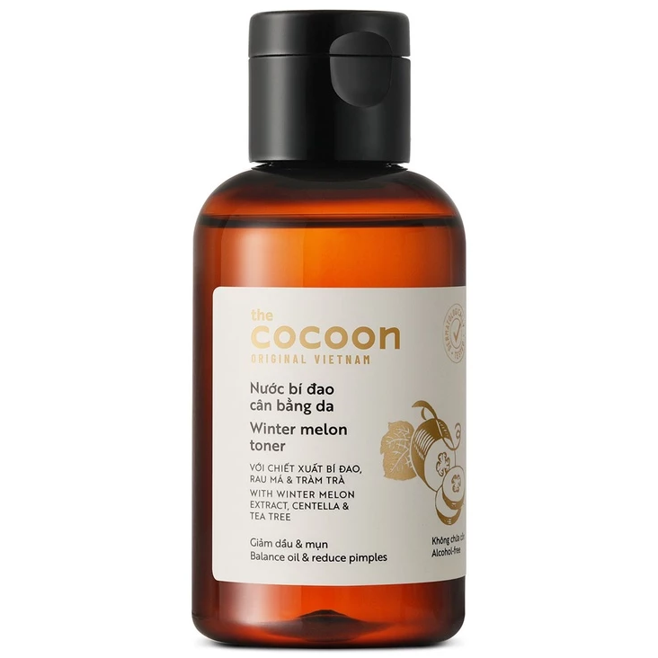 Cocoon Vietnam - Winter Melon Toner (Nước Bí Đao Cân Bằng Da) with Winter Melon Extract, Centella & Tea Tree 140ml.