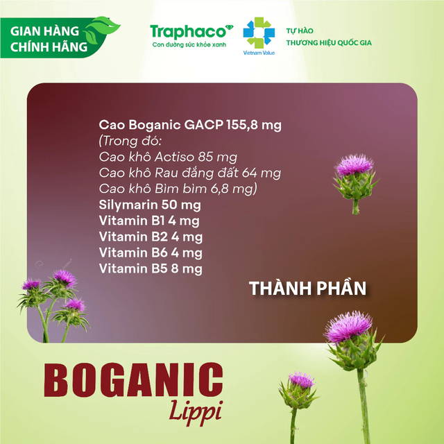 Traphaco - Boganic - Lippi Liver Detoxification and Protection (30 Capsules)