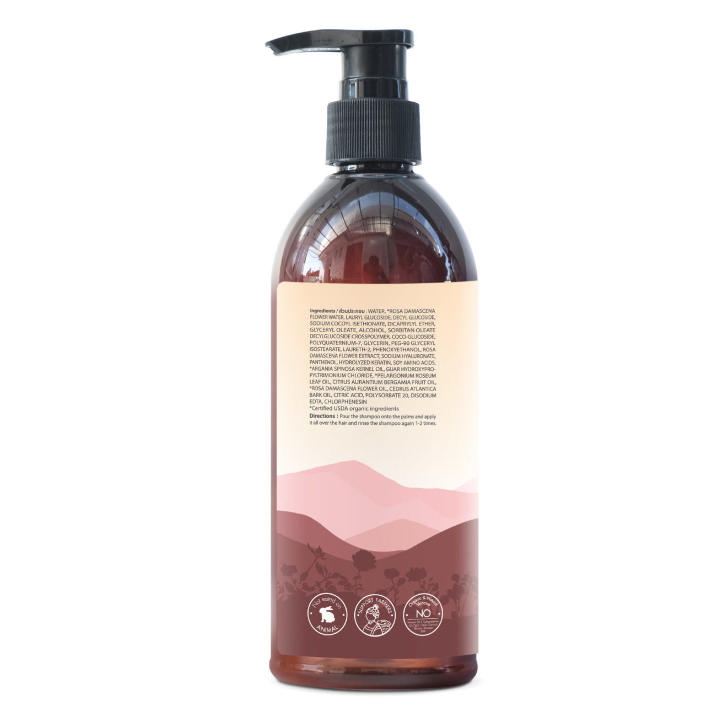 Phutawan - Intree Organic Mountain, Mon Rose Shampoo 320ml.