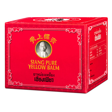 Siang Pure - Yellow Balm for Massage 40 g. (Pack of 3) - Made in Thailand