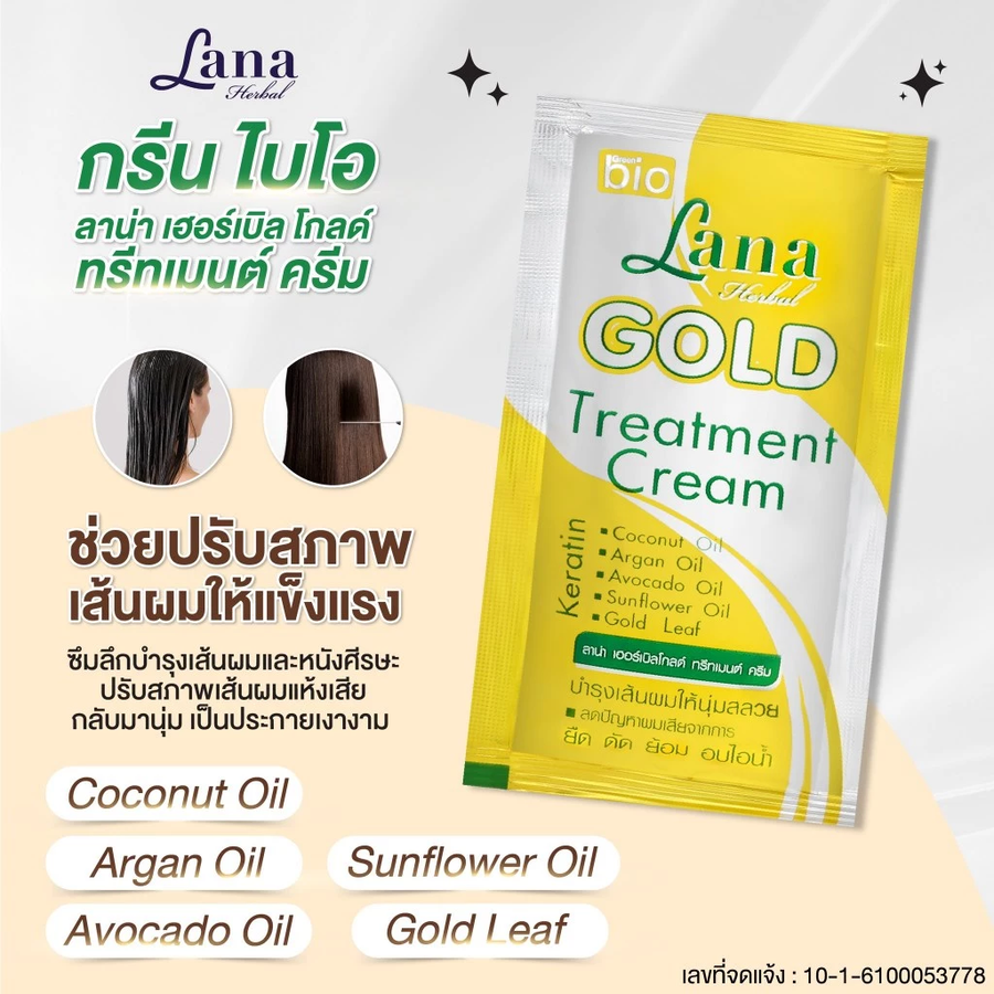 Lana - Gold Treatment Cream 30ml. (Pack of 6)