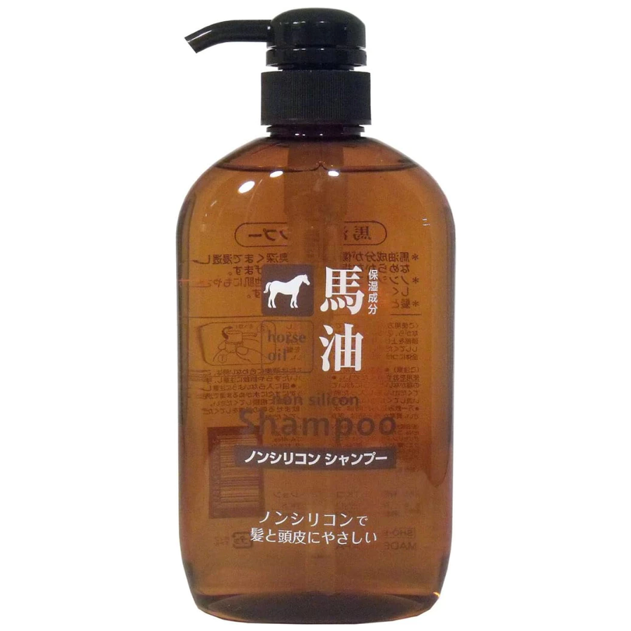 Kumano Yushi - Horse Oil with Silicon Shampoo 600ml.