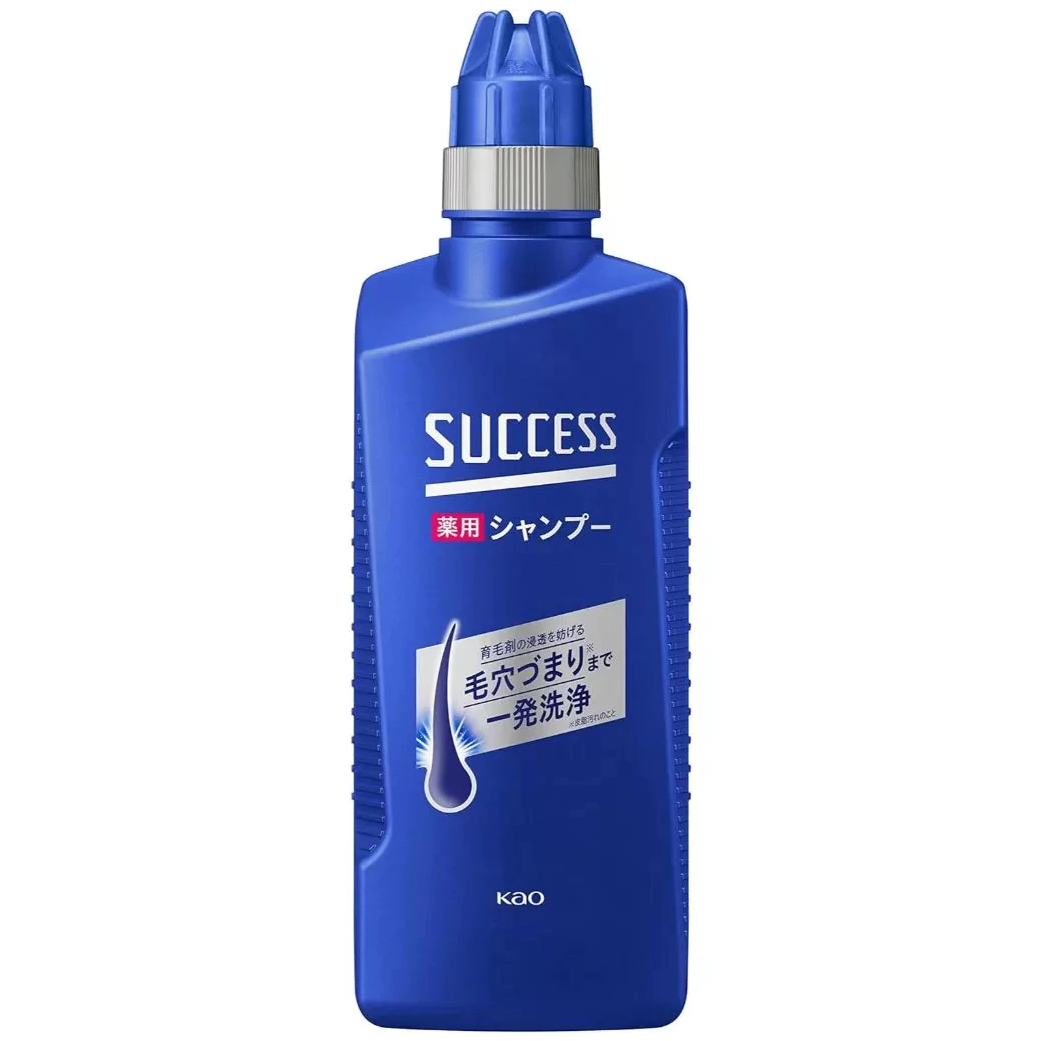 Success - Kao - Medicated Regular Shampoo For Men One-Shot Oil Wax 400ml.