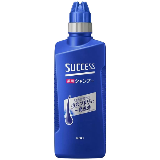 Success - Kao - Medicated Regular Shampoo For Men One-Shot Oil Wax 400ml.