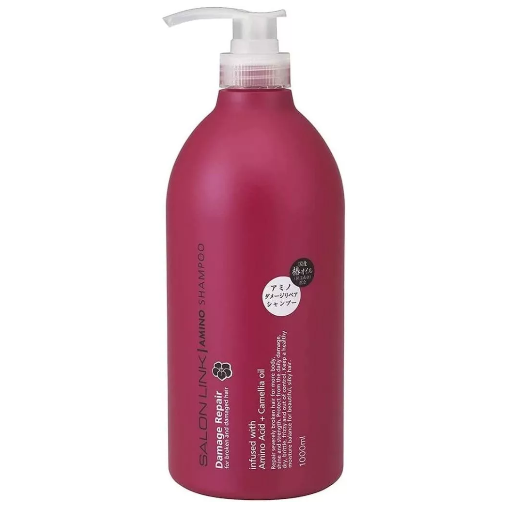 Kumano Yushi - Salon Link Damage Repair Amino Shampoo 1000ml.
