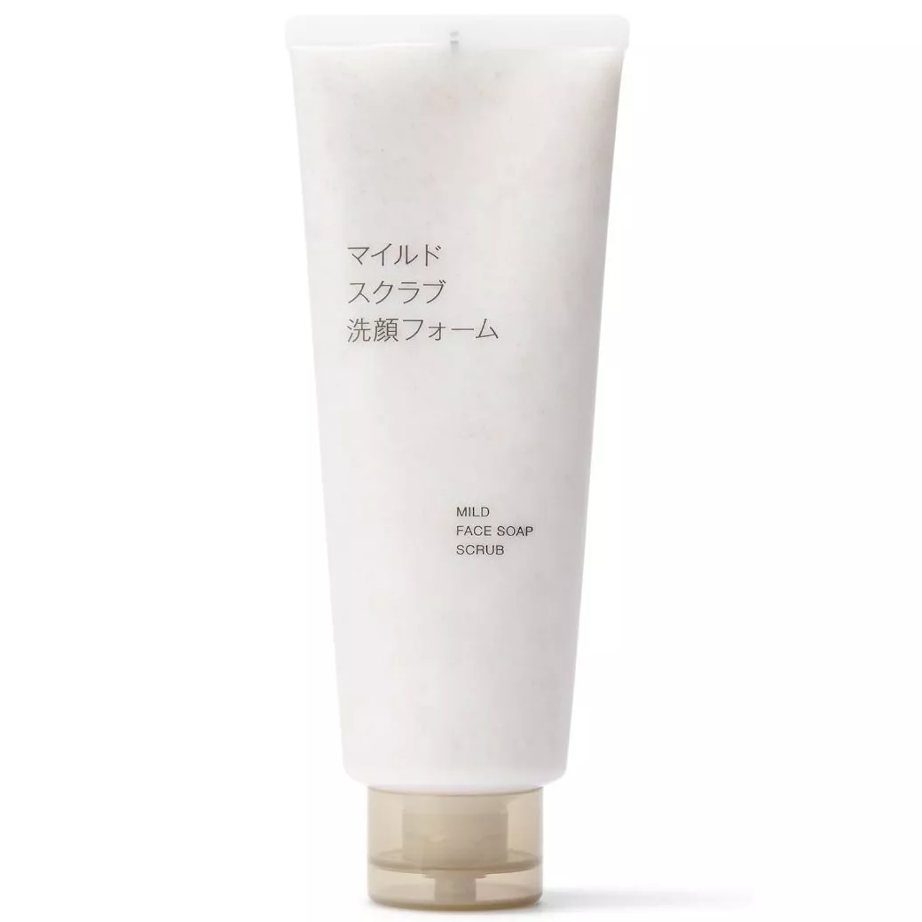 MUJI - Facial Cleanser Mild Face Soap Scrub 220g.