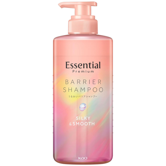 Essential - Kao - Premium Barrier Shampoo, Silky & Smooth 450ml.