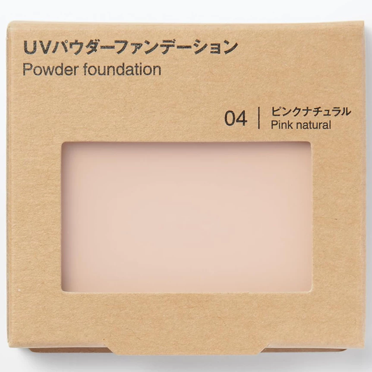 MUJI - UV Powder Foundation SPF 30 PA+++ #04 Pink Natural 10.3g.