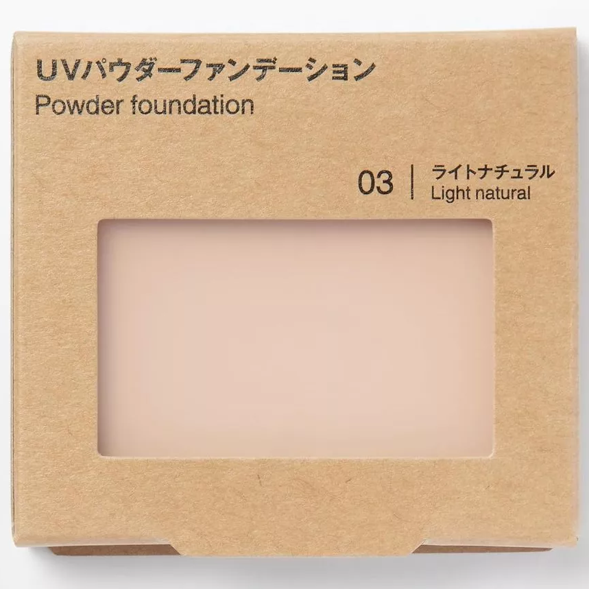 MUJI - UV Powder Foundation SPF 30 PA+++ #03 Light Natural 10.3g.