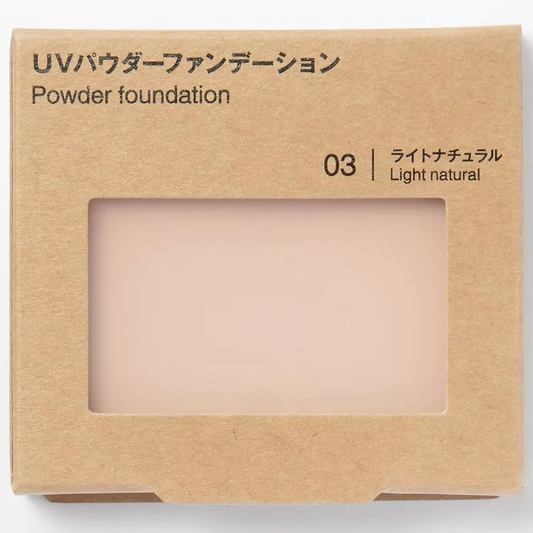 MUJI - UV Powder Foundation SPF 30 PA+++ #03 Light Natural 10.3g.