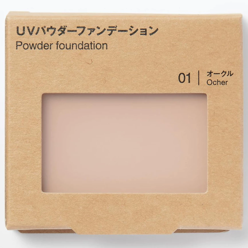 MUJI - UV Powder Foundation SPF 30 PA+++ #01 Ochre 10.3g.