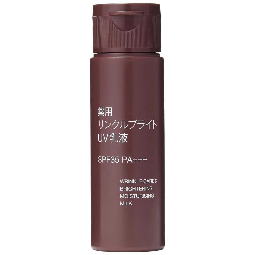 MUJI - Wrinkle Care & Brightening Moisturising UV Milk SPF35 PA+++ 50ml.