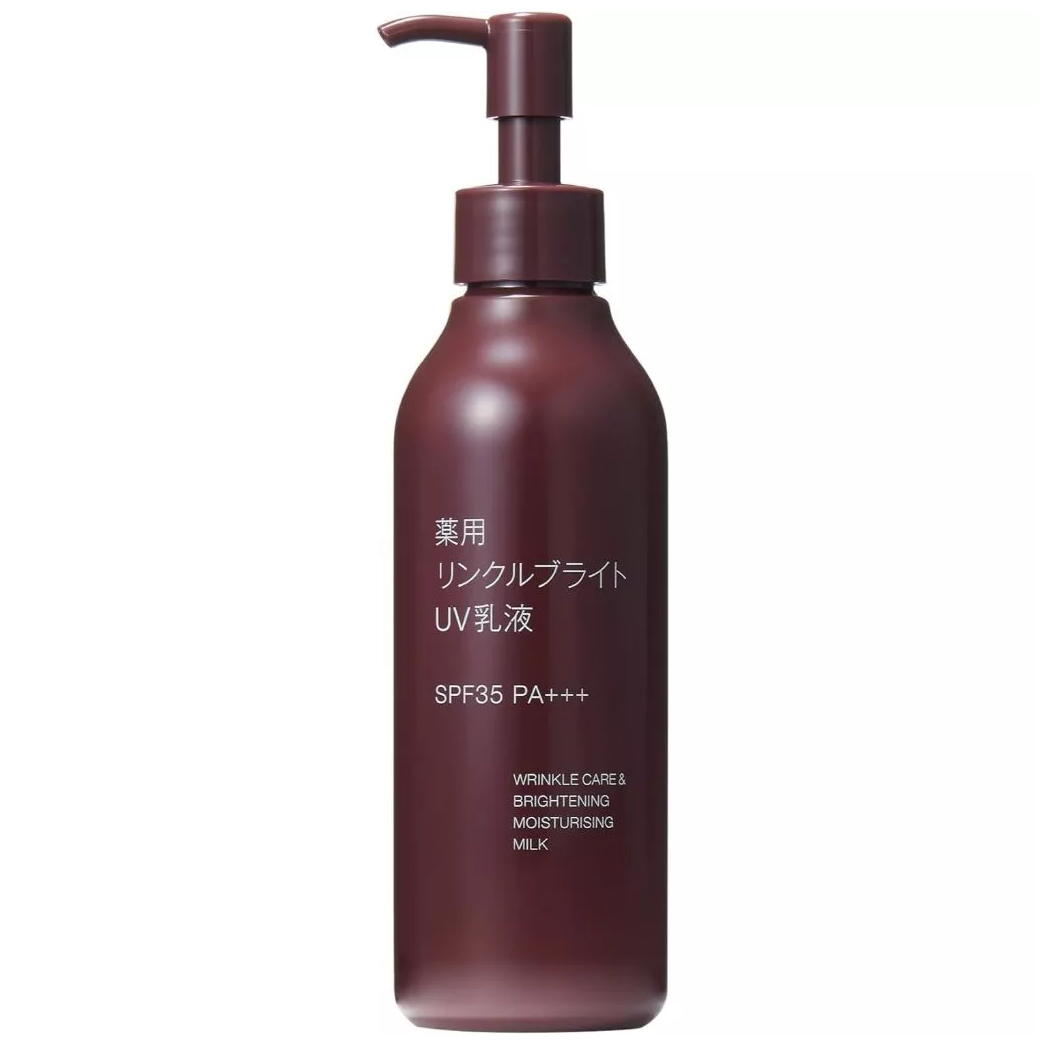 MUJI - Wrinkle Care & Brightening Moisturising UV Milk SPF35 PA+++ 200ml.