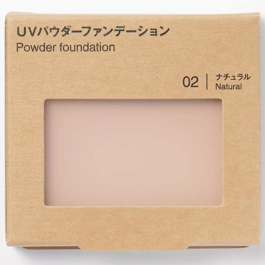 MUJI - UV Powder Foundation SPF 30 PA+++ #02 Natural 10.3g.