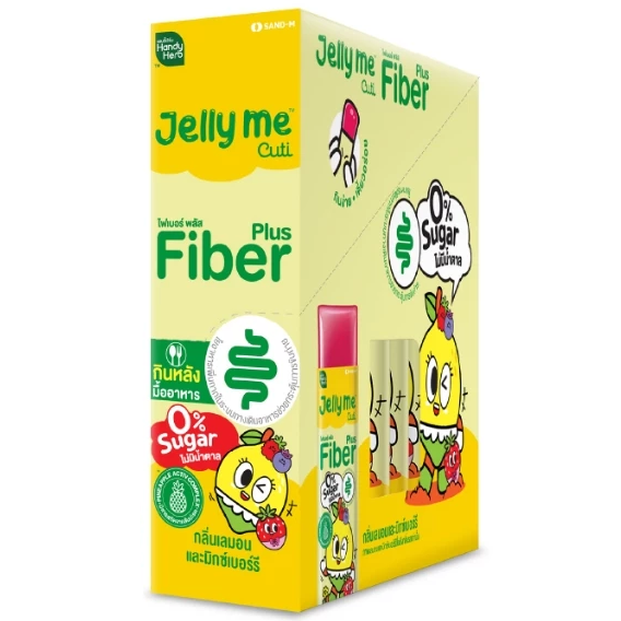 Handy Herb - Jelly Me Cuti Fiber Plus, Lemon and Mixed Berry Flavor (Pack of 12)