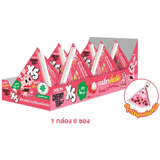 Handy Herb - Jelly Me Chevvy Tea XS, Fiber Formula, Lychee Flavor (Pack of 6)