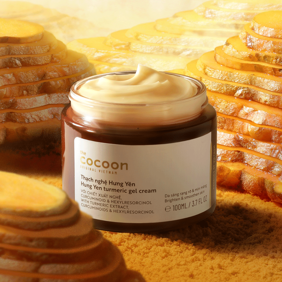 Cocoon Vietnam - Hung Yen Turmeric Gel Cream (Thạch Nghệ Hưng Yên) with Turmeric Extract & Curcuminoids 100ml.