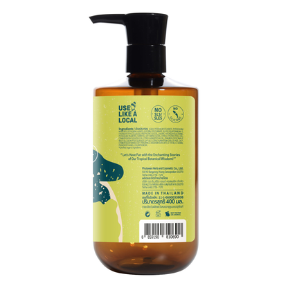 Phutawan - Tropical Fresh Oriental Shower Gel with Lemongrass, Thai Lime and Kaffir Lime 400ml.