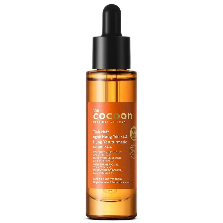 Cocoon Vietnam - Hung Yen Turmeric Serum x2.2 (Tinh Chất Nghệ Hưng Yên) with Turmeric Extract & Vitamin C 30ml.