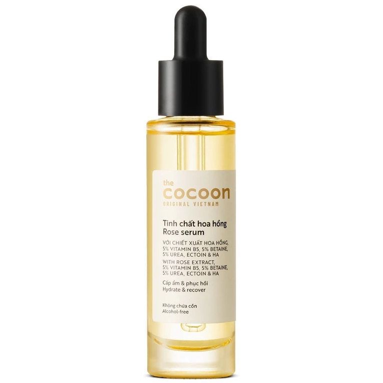 Cocoon Vietnam - Rose Serum (Tinh Chất Hoa Hồng) with Rose Extract & Vitamin B5 30ml.