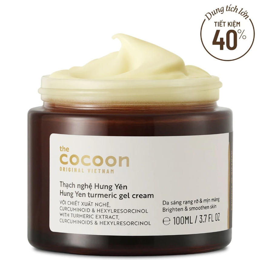 Cocoon Vietnam - Hung Yen Turmeric Gel Cream (Thạch Nghệ Hưng Yên) with Turmeric Extract & Curcuminoids 100ml.