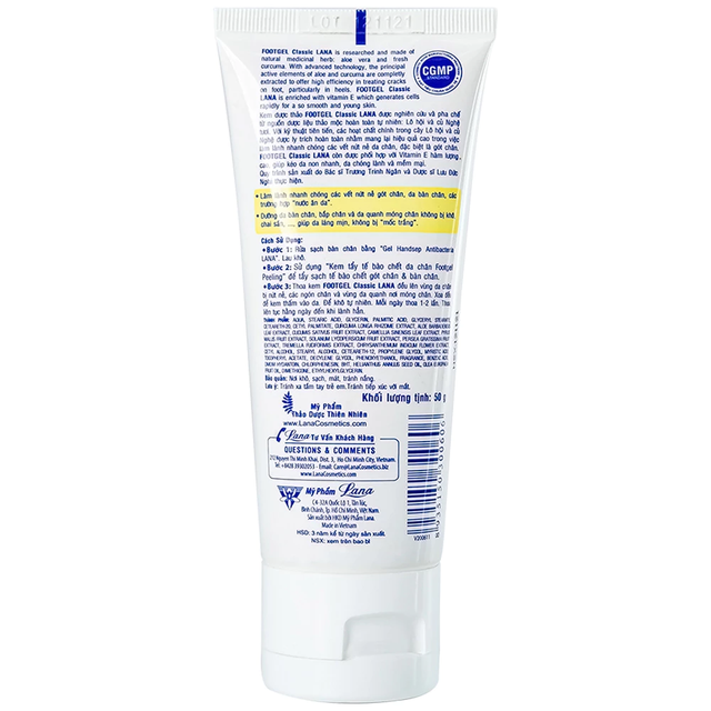 Lana - Herbal Cracked Heel Cream Kem Dưỡng Da Chân Footgel Classic with Vitamin E 50g.