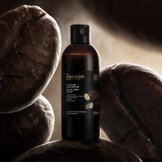 Cocoon Vietnam - Dak Lak Coffee Cleanser (Gel Rửa Mặt Cà Phê Đắk Lắk) with Coffee Oil, Caffeine & Amino Acids 310ml.
