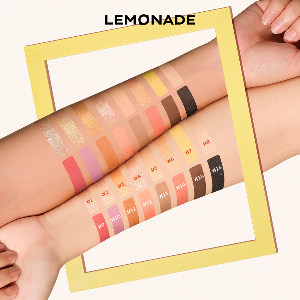 Lemonade - Aesthetic - Eyeshadow Palette Version 2 Bảng Phấn Mít Aesthetic Eyeshadow Palette Version 2 20.8g.