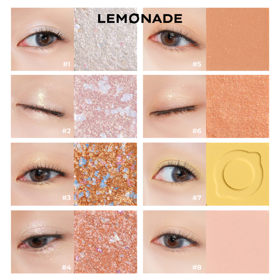 Lemonade - Aesthetic - Eyeshadow Palette Version 2 Bảng Phấn Mít Aesthetic Eyeshadow Palette Version 2 20.8g.
