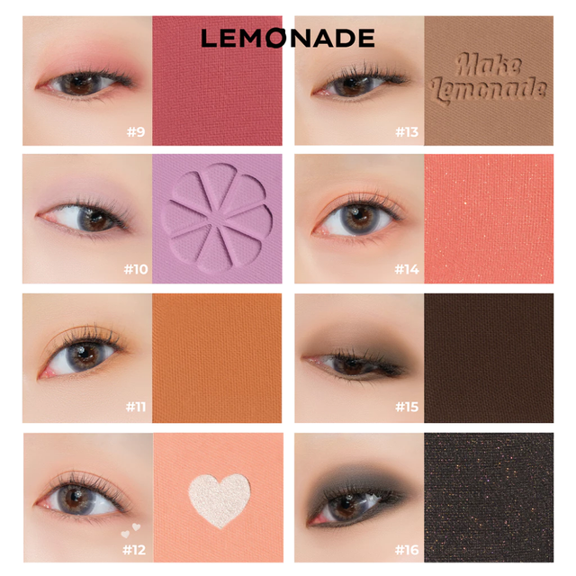 Lemonade - Aesthetic - Eyeshadow Palette Version 2 Bảng Phấn Mít Aesthetic Eyeshadow Palette Version 2 20.8g.