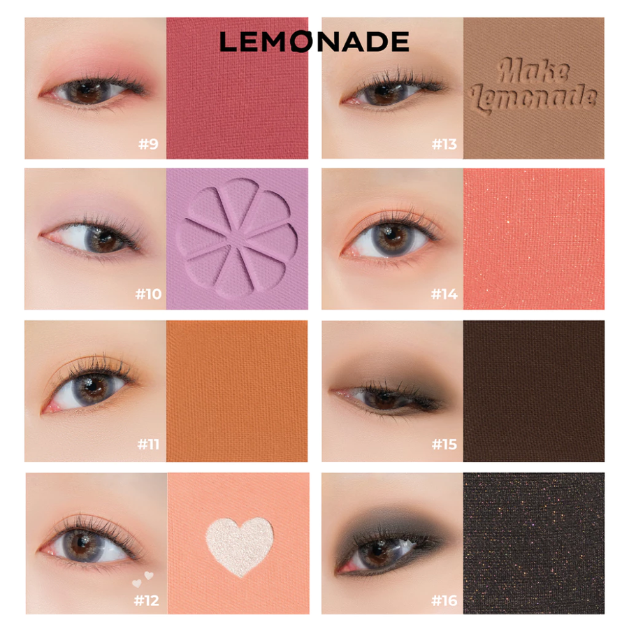 Lemonade - Aesthetic - Eyeshadow Palette Version 2 Bảng Phấn Mít Aesthetic Eyeshadow Palette Version 2 20.8g.