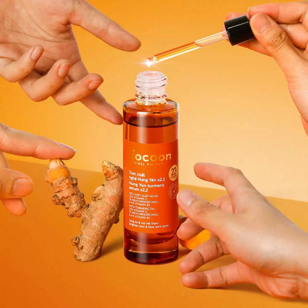Cocoon Vietnam - Hung Yen Turmeric Serum x2.2 (Tinh Chất Nghệ Hưng Yên) with Turmeric Extract & Vitamin C 30ml.
