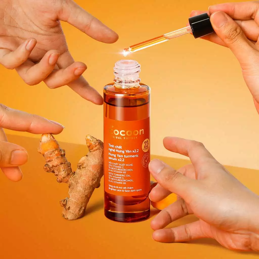Cocoon Vietnam - Hung Yen Turmeric Serum x2.2 (Tinh Chất Nghệ Hưng Yên) with Turmeric Extract & Vitamin C 30ml.