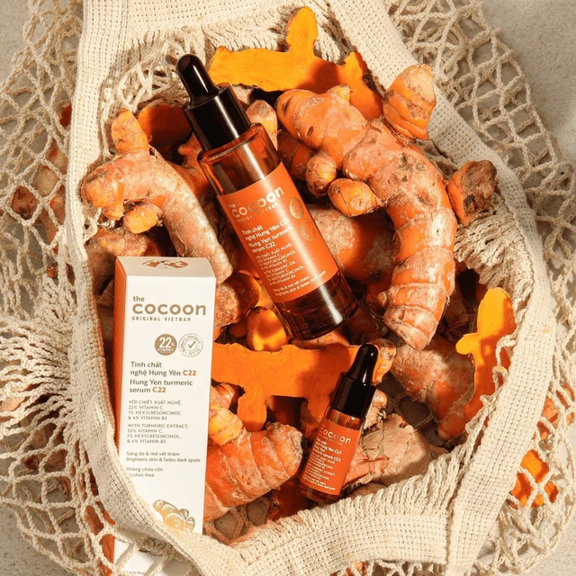 Cocoon Vietnam - Hung Yen Turmeric Serum x2.2 (Tinh Chất Nghệ Hưng Yên) with Turmeric Extract & Vitamin C 30ml.