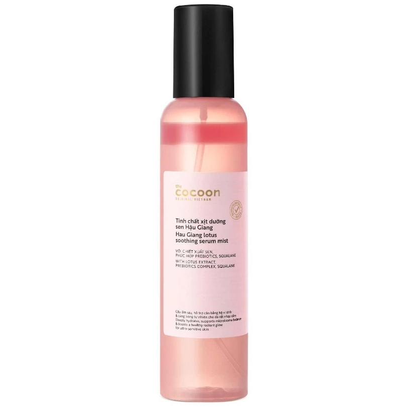 Cocoon Vietnam - Hau Giang Lotus Soothing Serum Mist (Tinh Chất Xịt Dưỡng Sen Hậu Giang) with Lotus Extract & Prebiotics 200ml.