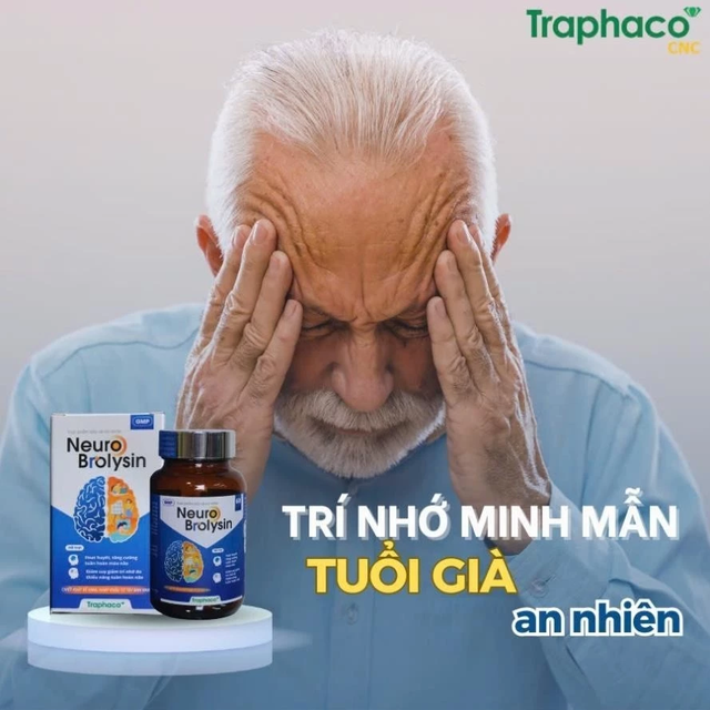 Traphaco - Neuro Brolysin - Brain Support Supplement Bổ Não (60 Capsules)