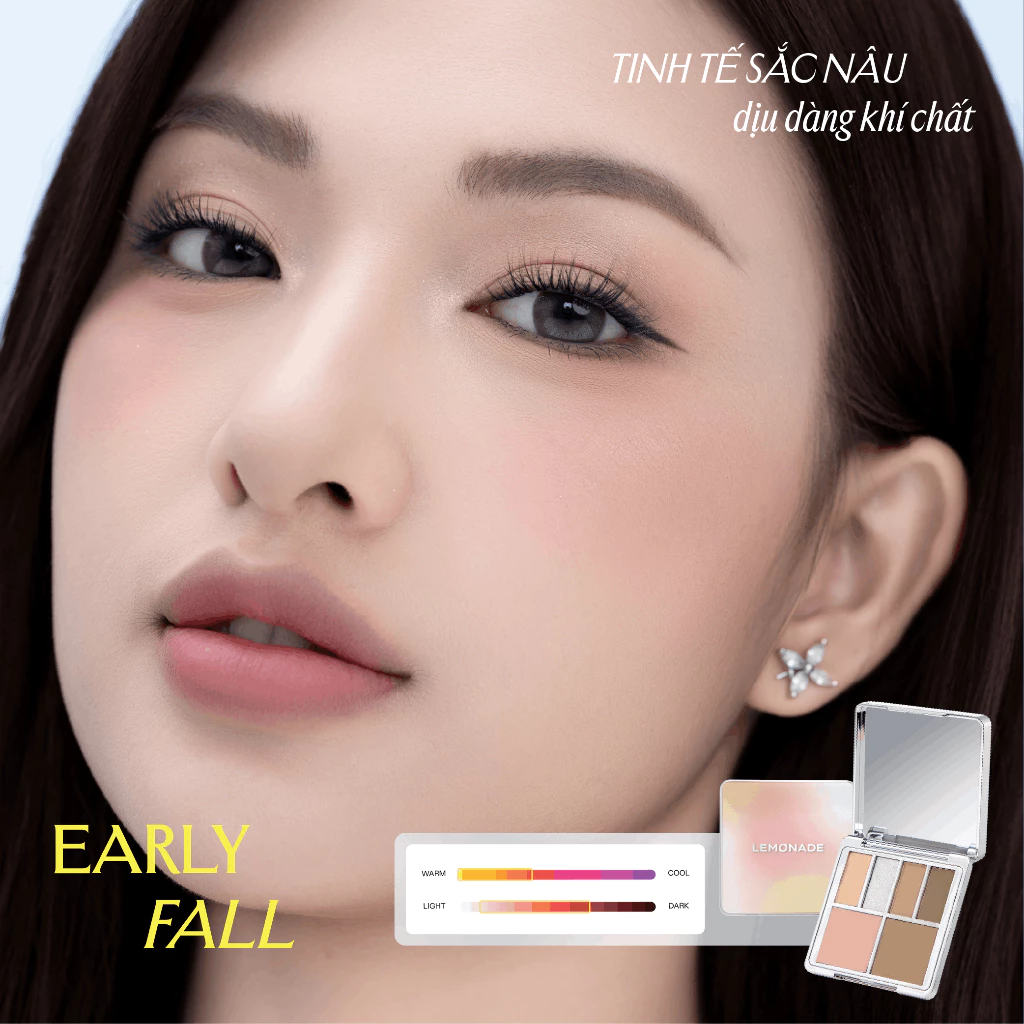 Lemonade - Aesthetic - Multi-Task Face Palette Bảng Phấn Mít Đa Năng Aesthetic Multi-task Palette - Early Fall 10.8g.