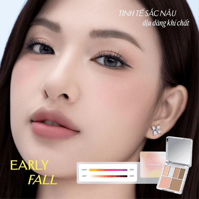 Lemonade - Aesthetic - Multi-Task Face Palette Bảng Phấn Mít Đa Năng Aesthetic Multi-task Palette - Early Fall 10.8g.