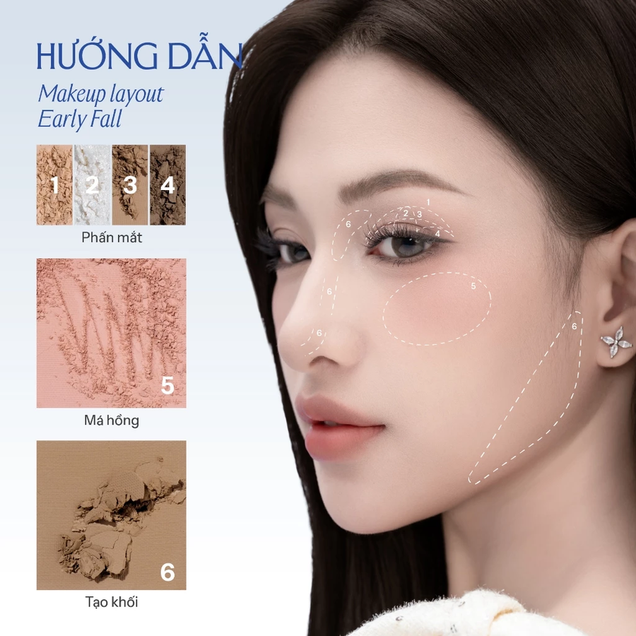 Lemonade - Aesthetic - Multi-Task Face Palette Bảng Phấn Mít Đa Năng Aesthetic Multi-task Palette - Early Fall 10.8g.